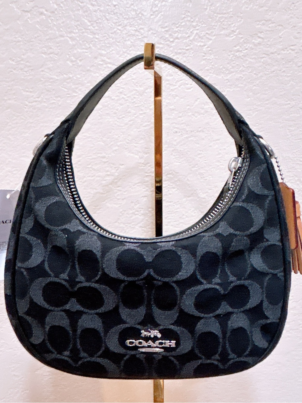 NWT Coach Carmen Mini Crossbody Bag With Signature Denim ccz47